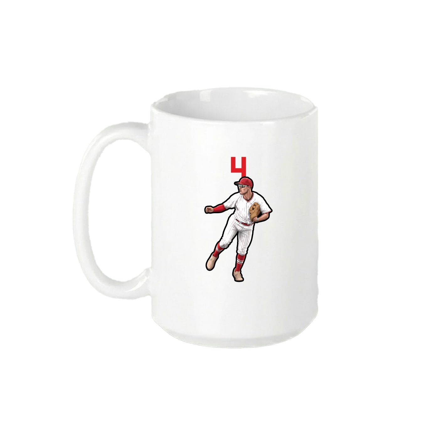 15oz Coffee Mug — Number Top in White