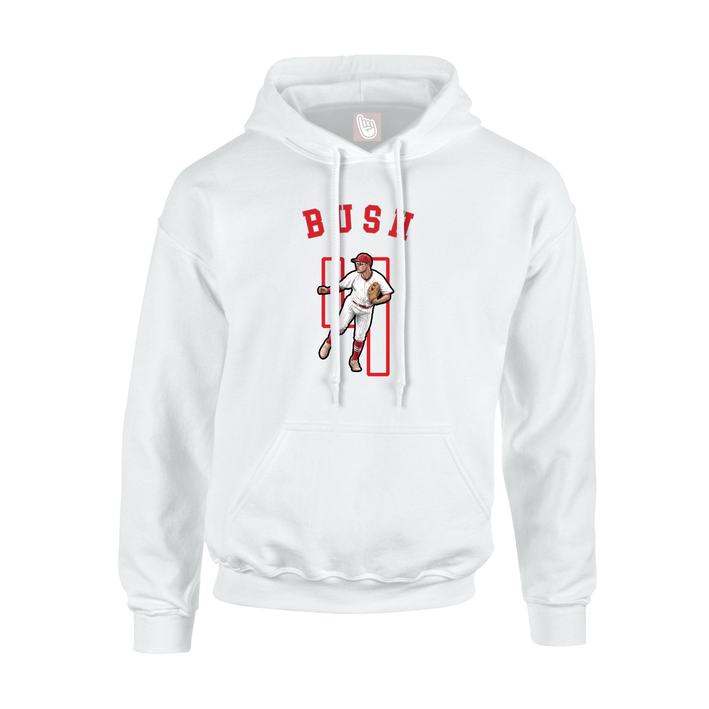 Hoodie — Shirsey Arch in White
