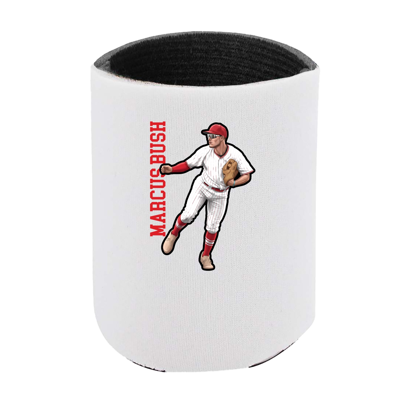 Can Holder — Name Vertical in White