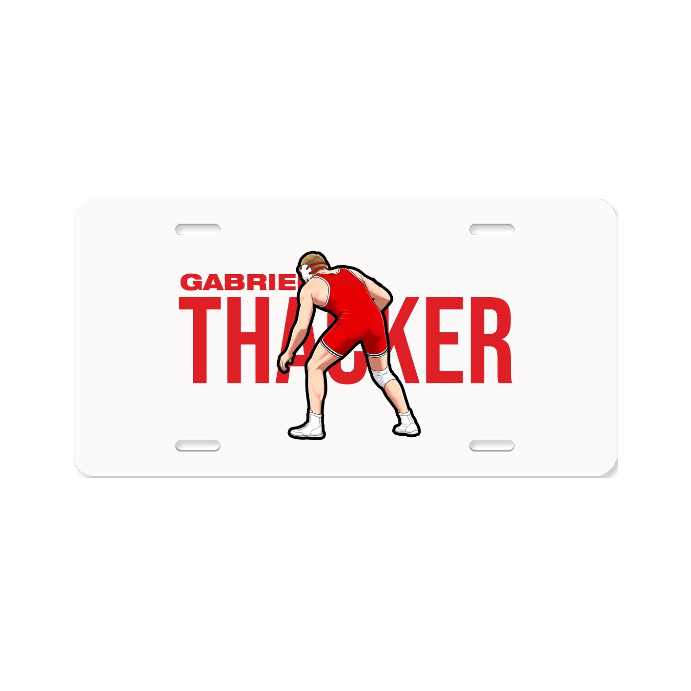 License Plate — Player Name in Classic