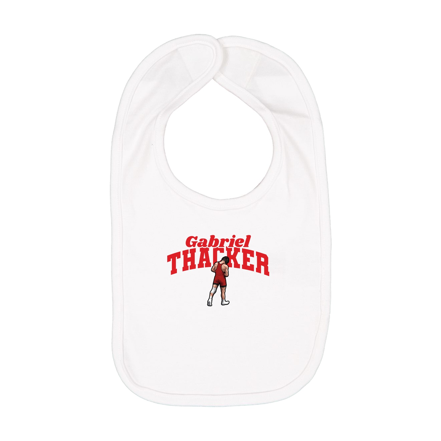 Infant Bib — Signature Arch in White