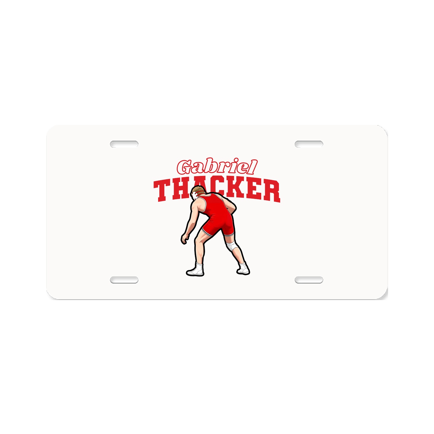 License Plate — Name Arch in Classic