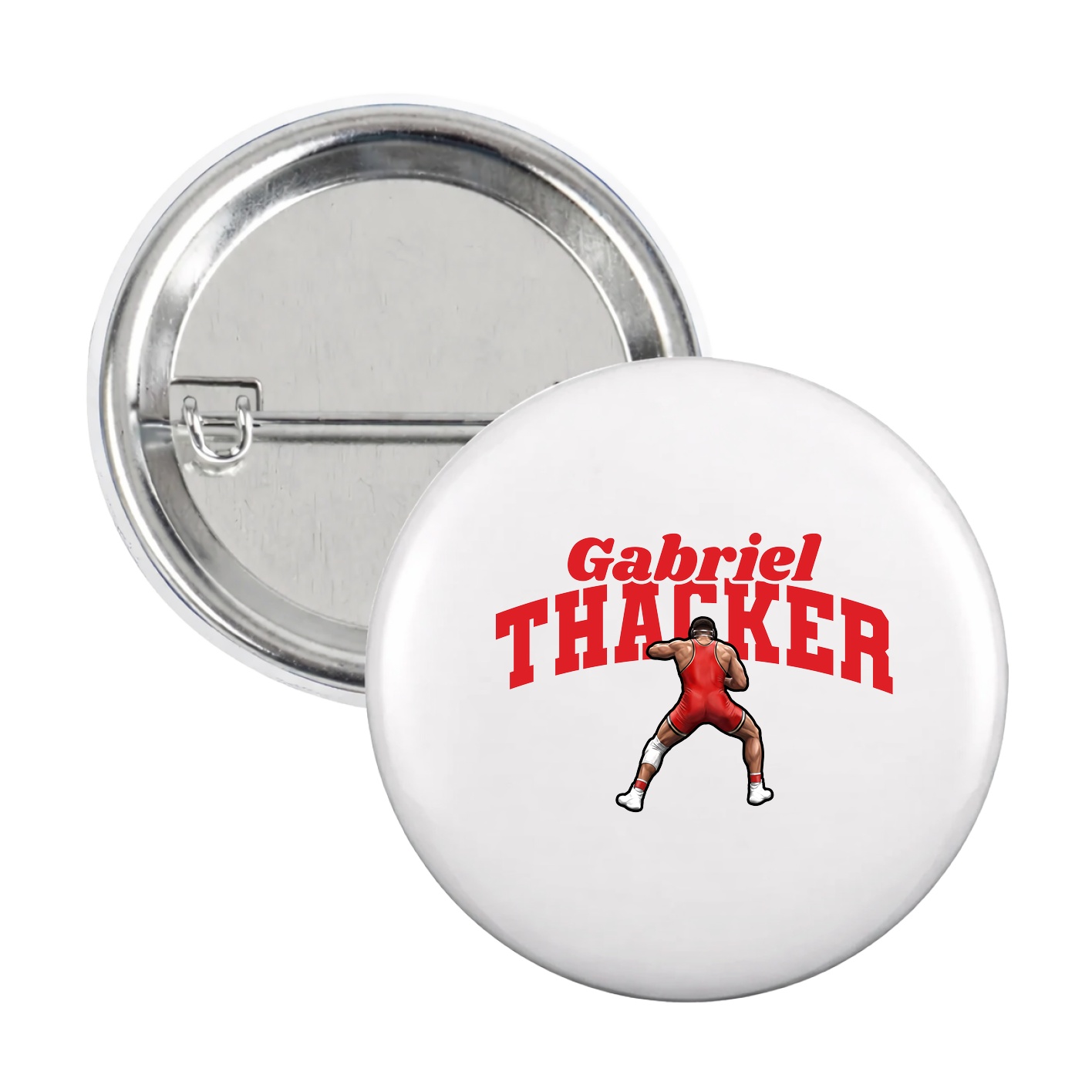 Game Day Button — Signature Arch in White