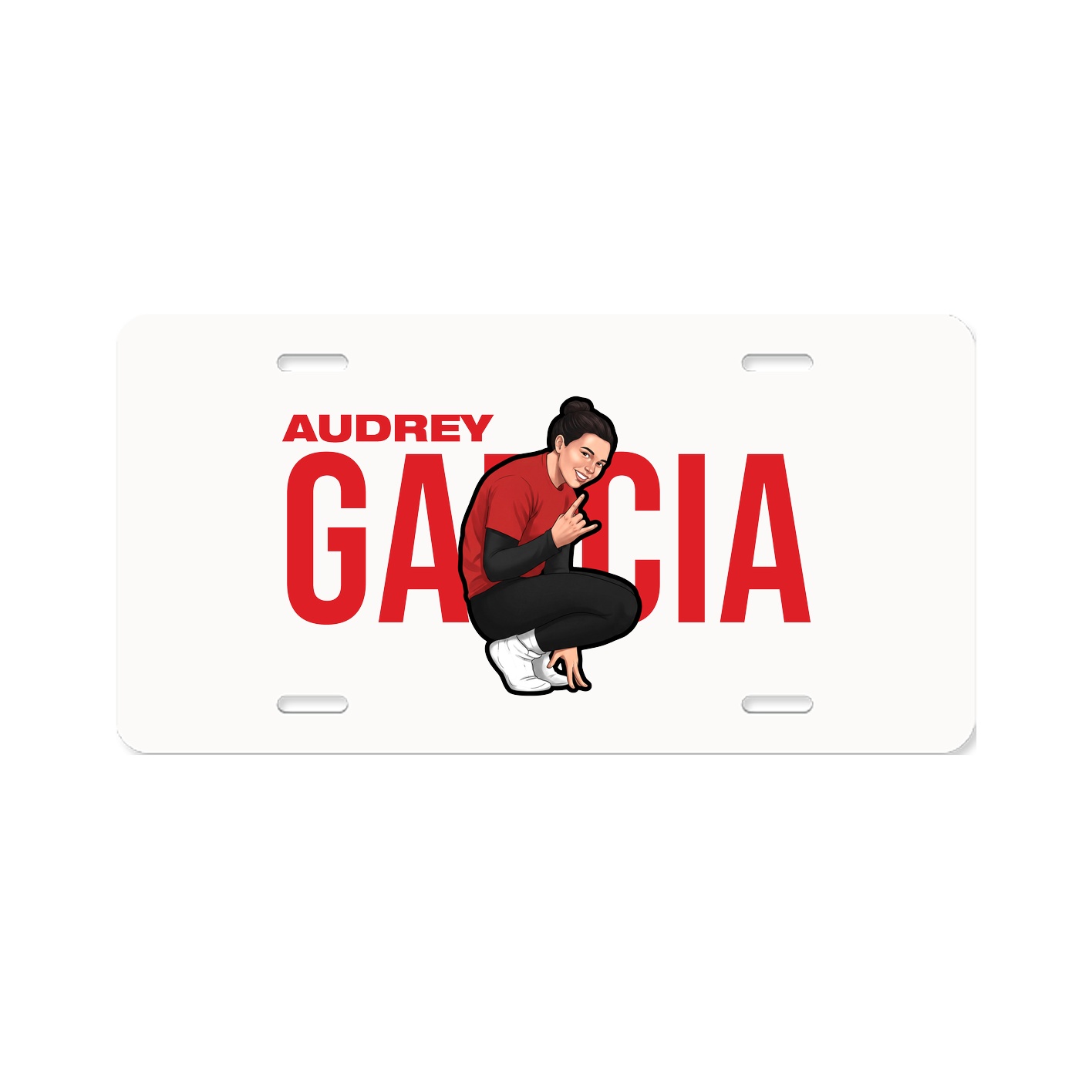 License Plate — Player Name in Classic