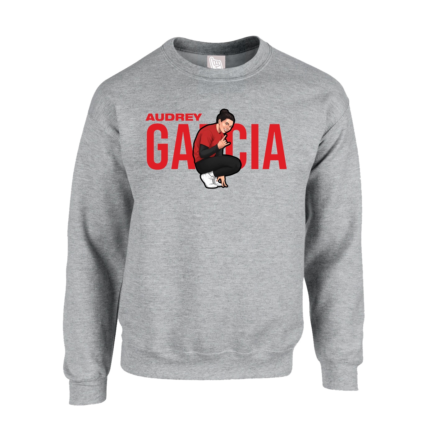 Fleece Crew — Player Name in Grey