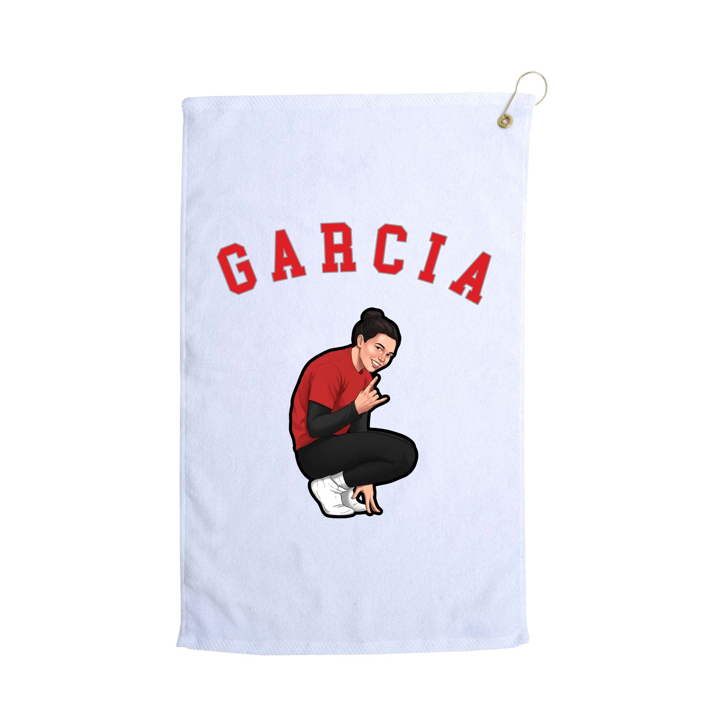 Golf Towel — Shirsey Arch in White