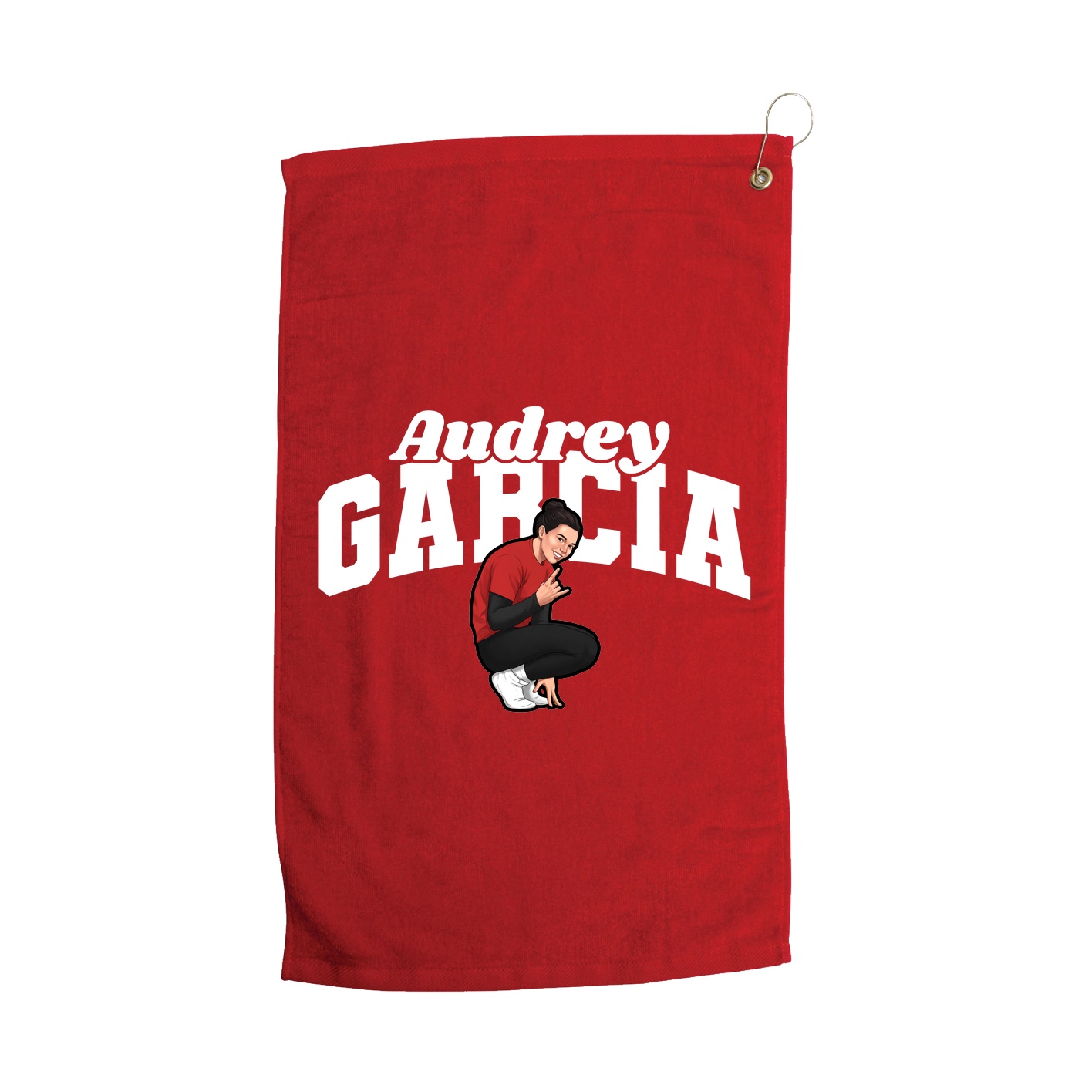 Golf Towel — Signature Arch in Red