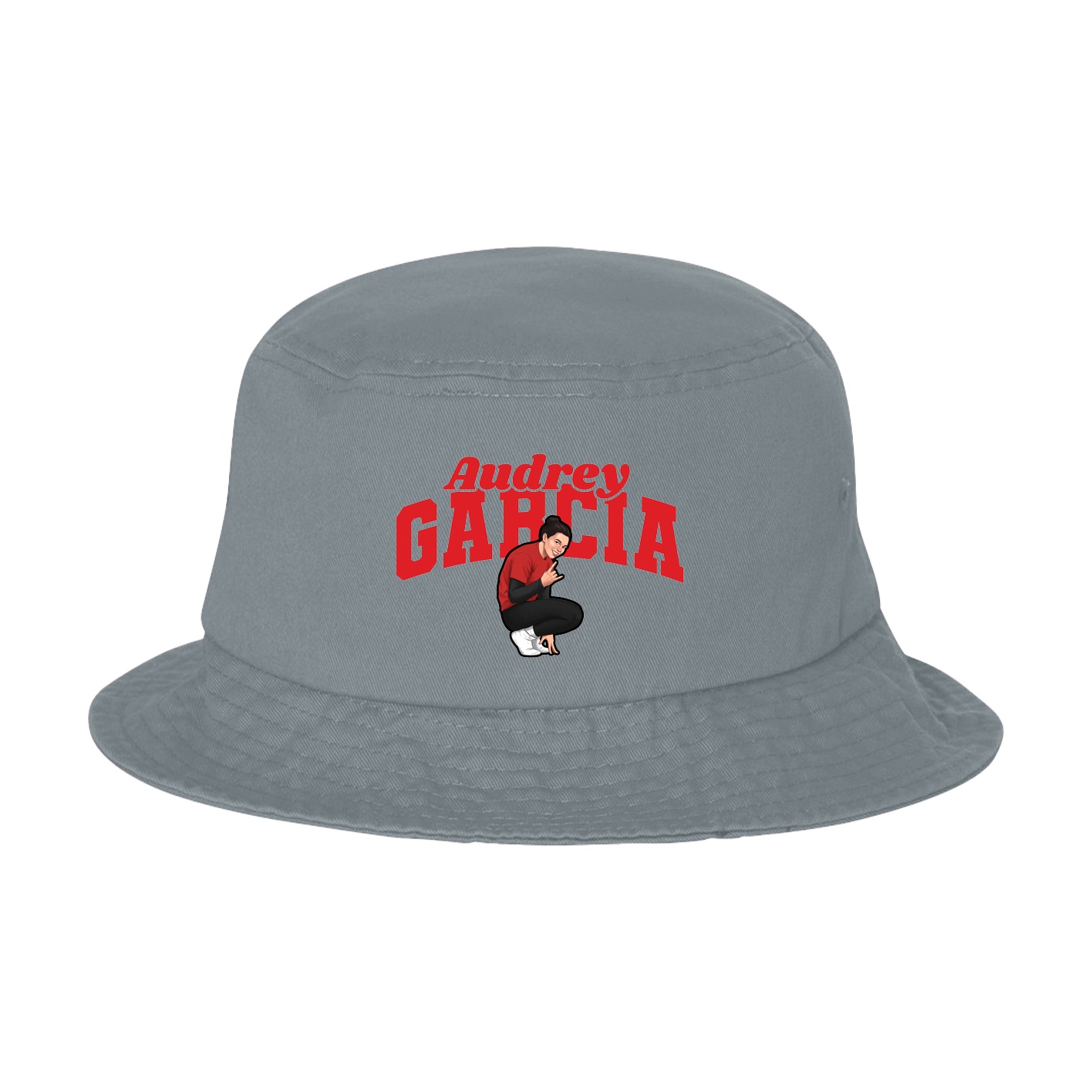 Bucket Cap — Signature Arch in Grey