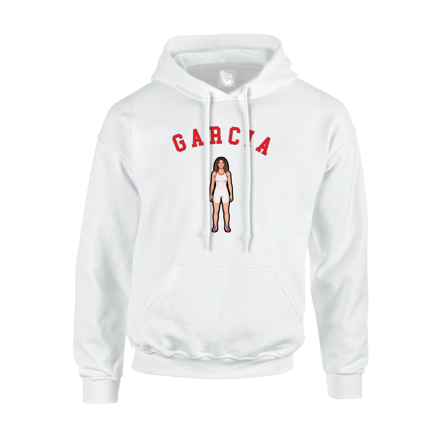Youth Hoodie — Shirsey Arch in White