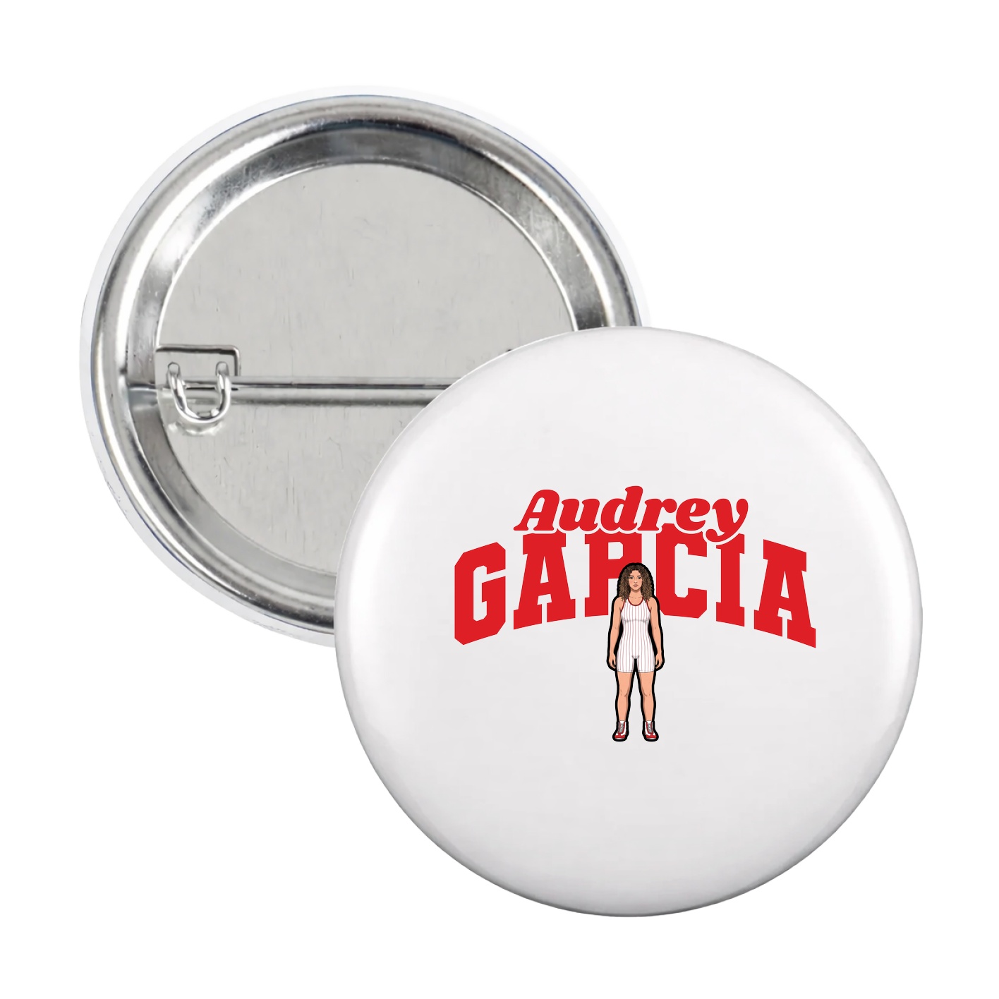 Game Day Button — Signature Arch in White