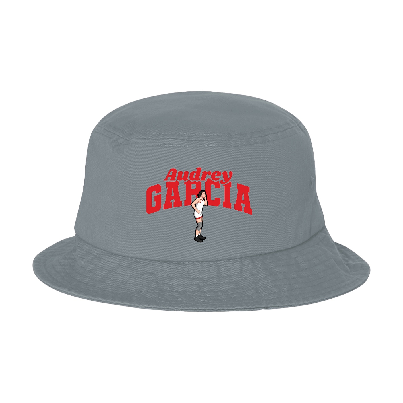 Bucket Cap — Signature Arch in Grey