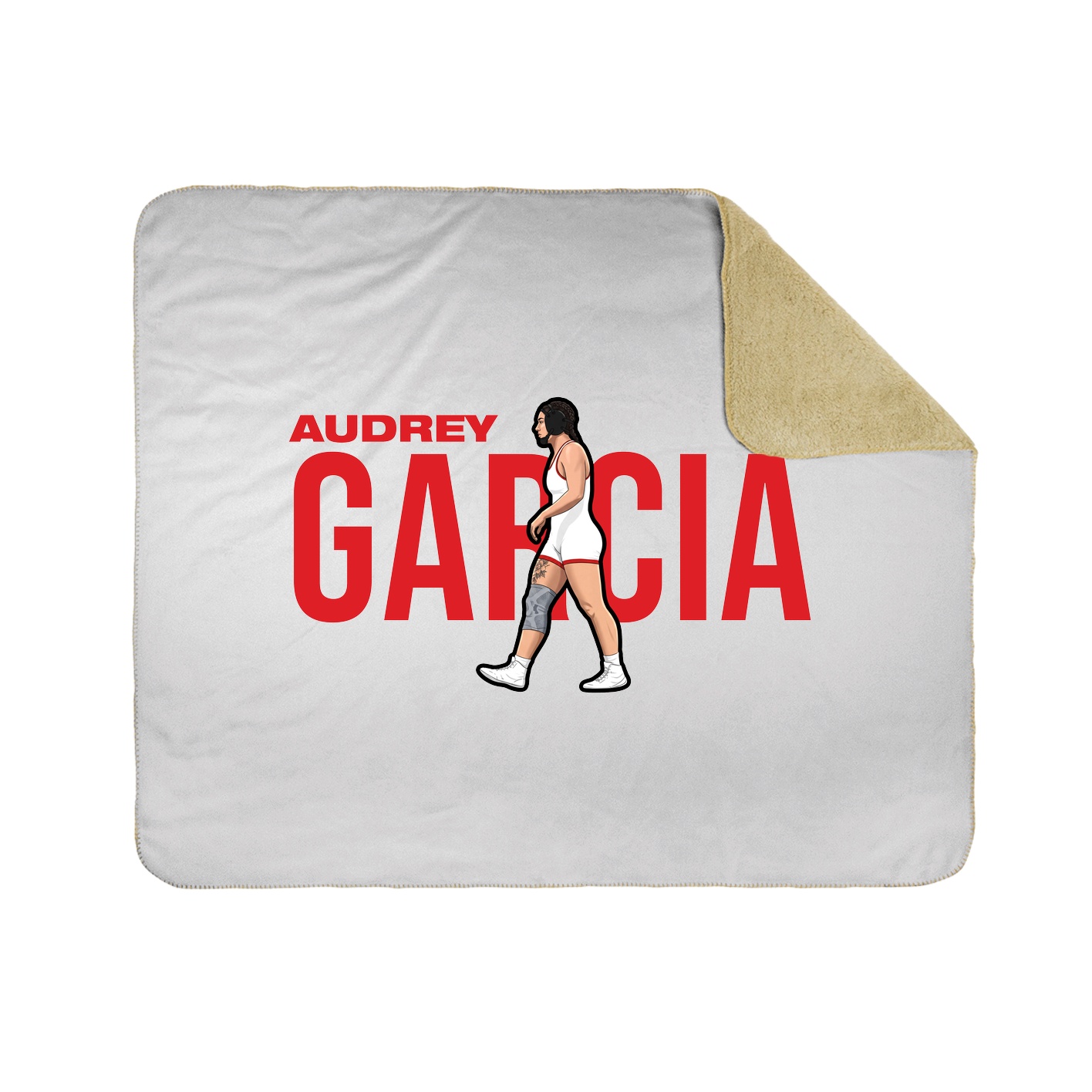 Throw Blanket — Player Name in White