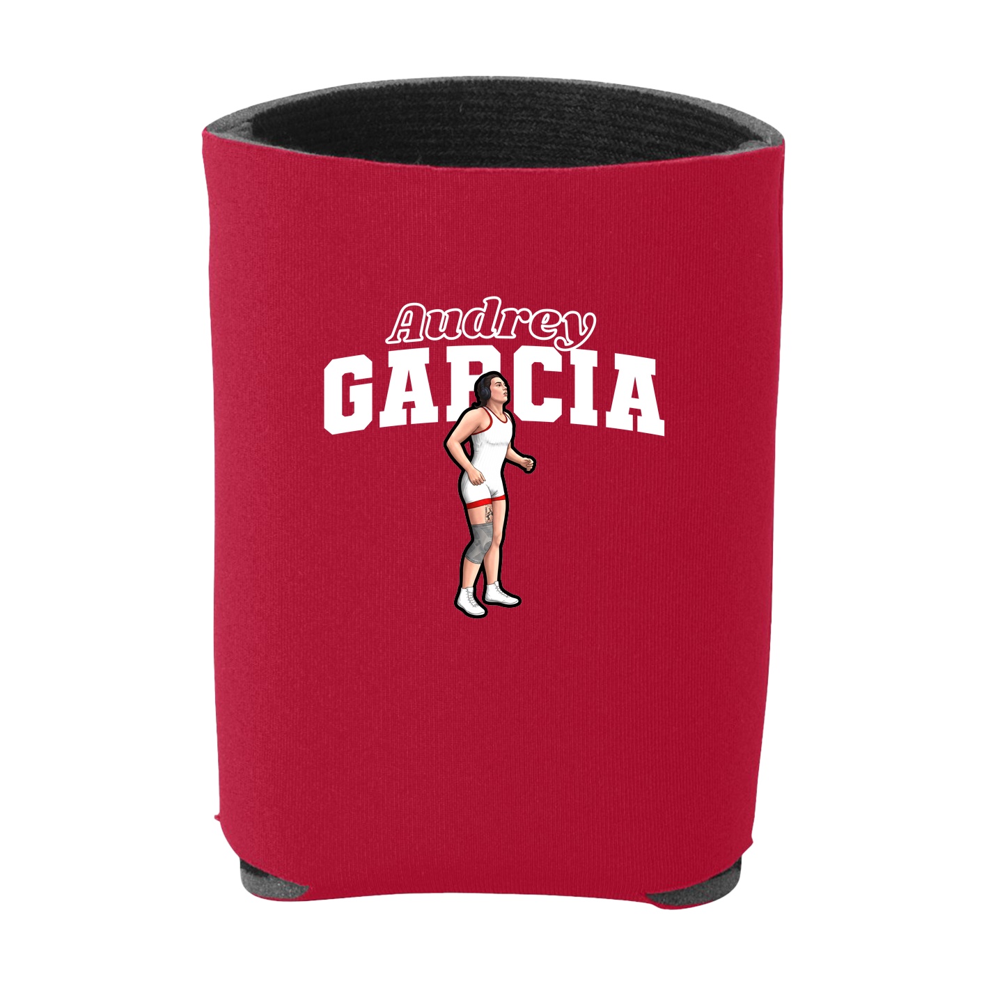Can Holder — Name Arch in Red