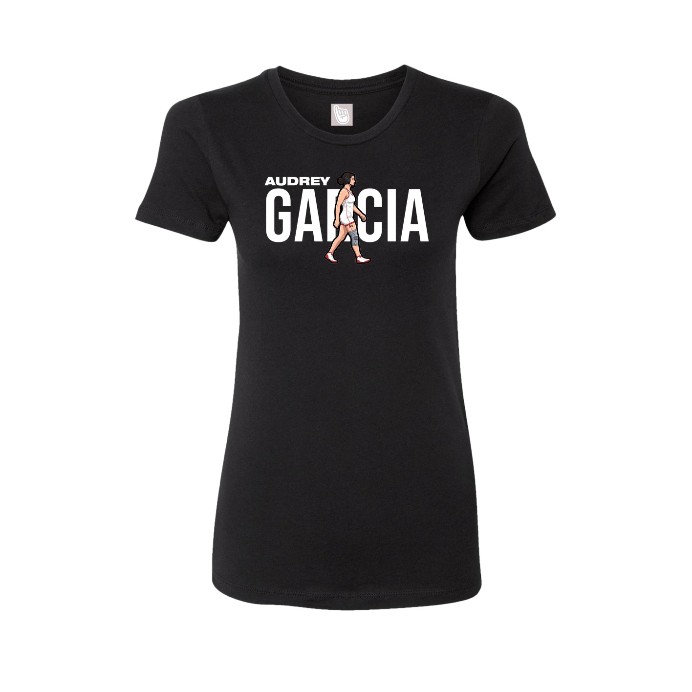 Womens Tee — Player Name in Black