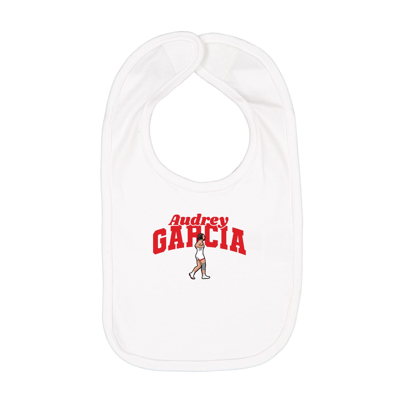 Infant Bib — Signature Arch in White