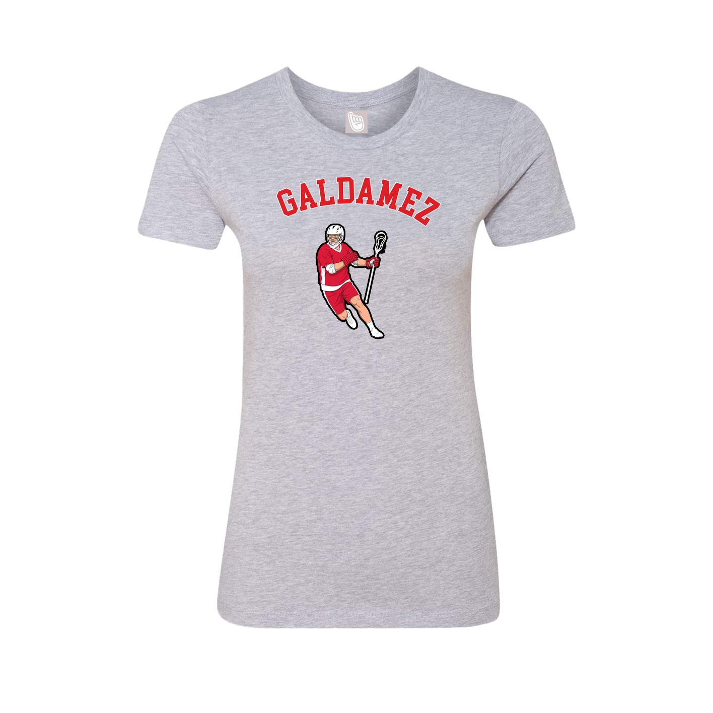 Fitted Women's Tee — Shirsey Arch in Grey