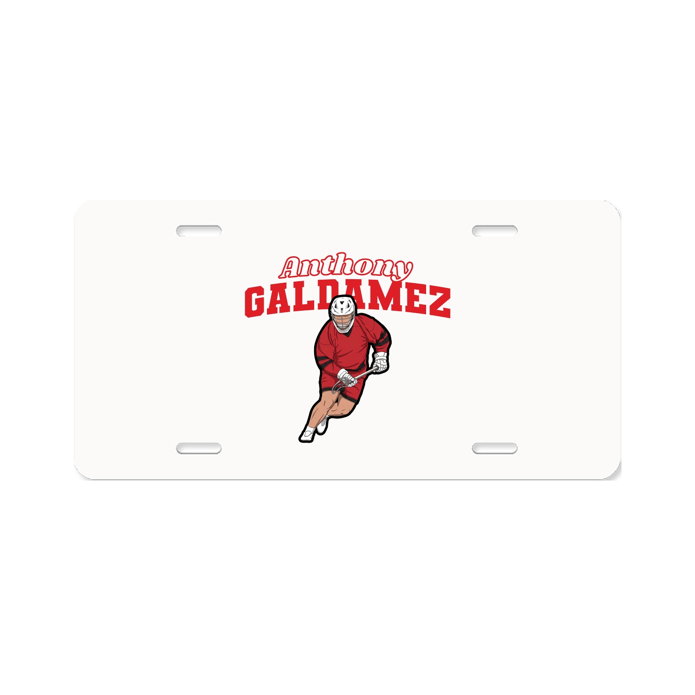 License Plate — Name Arch in Classic