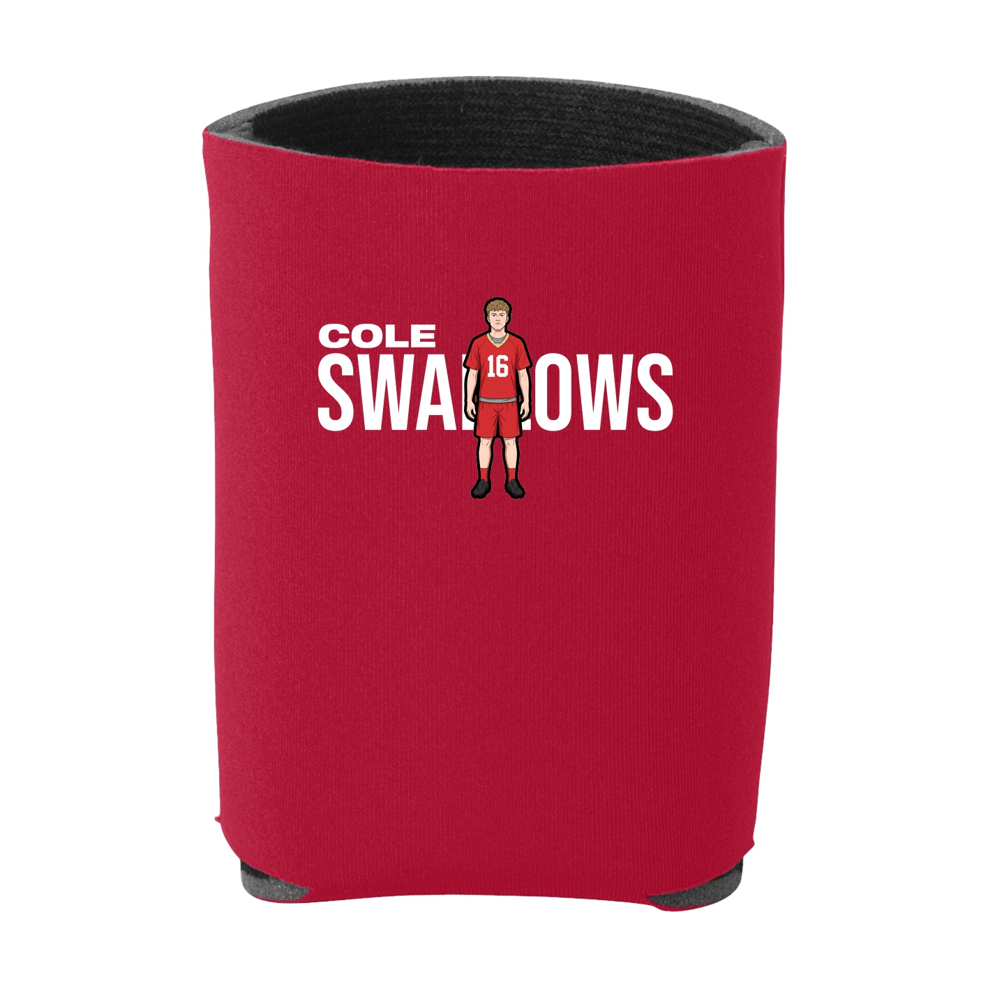 Can Holder — Player Name in Red