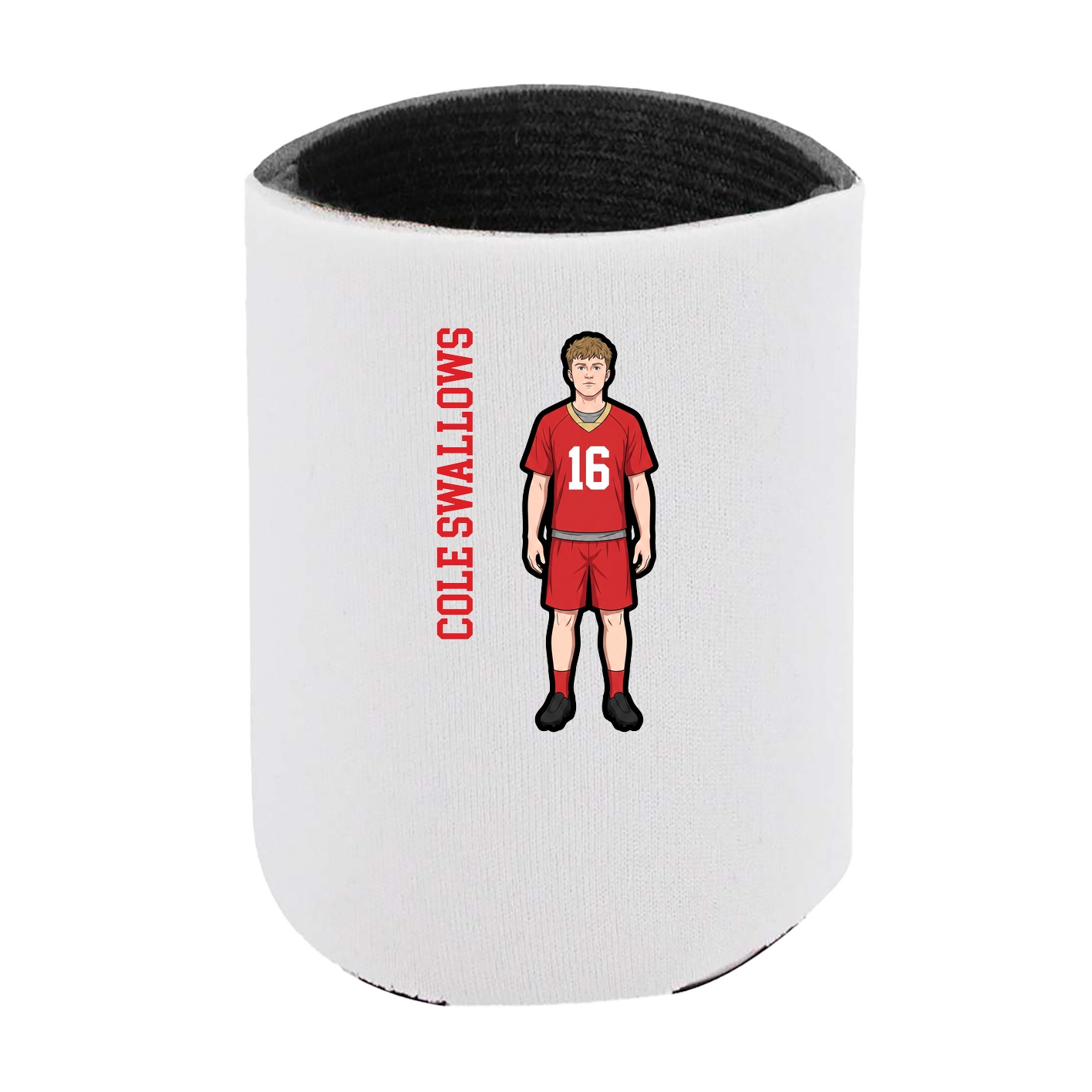 Can Holder — Name Vertical in White