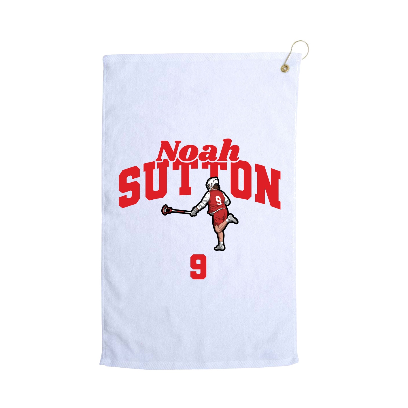 Golf Towel — Signature Arch in White
