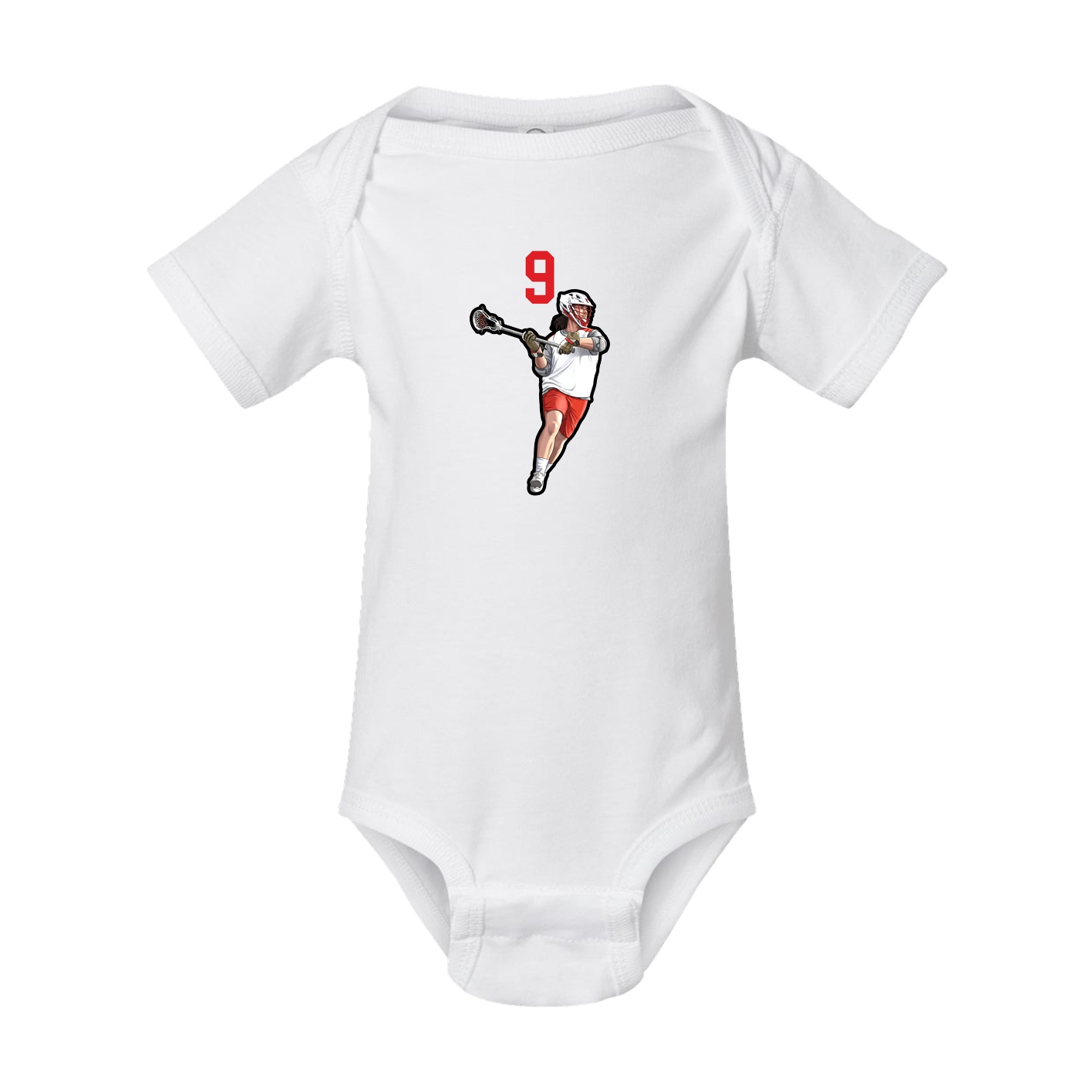 Baby Onesie — Number Top in White