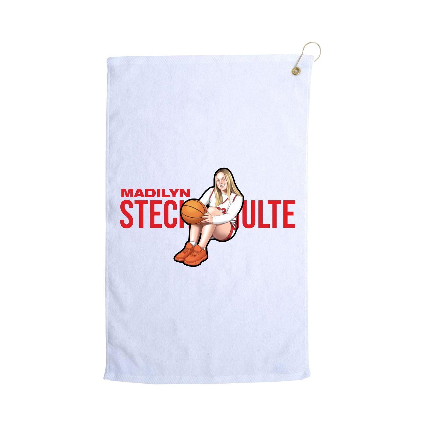 Golf Towel — Player Name in White