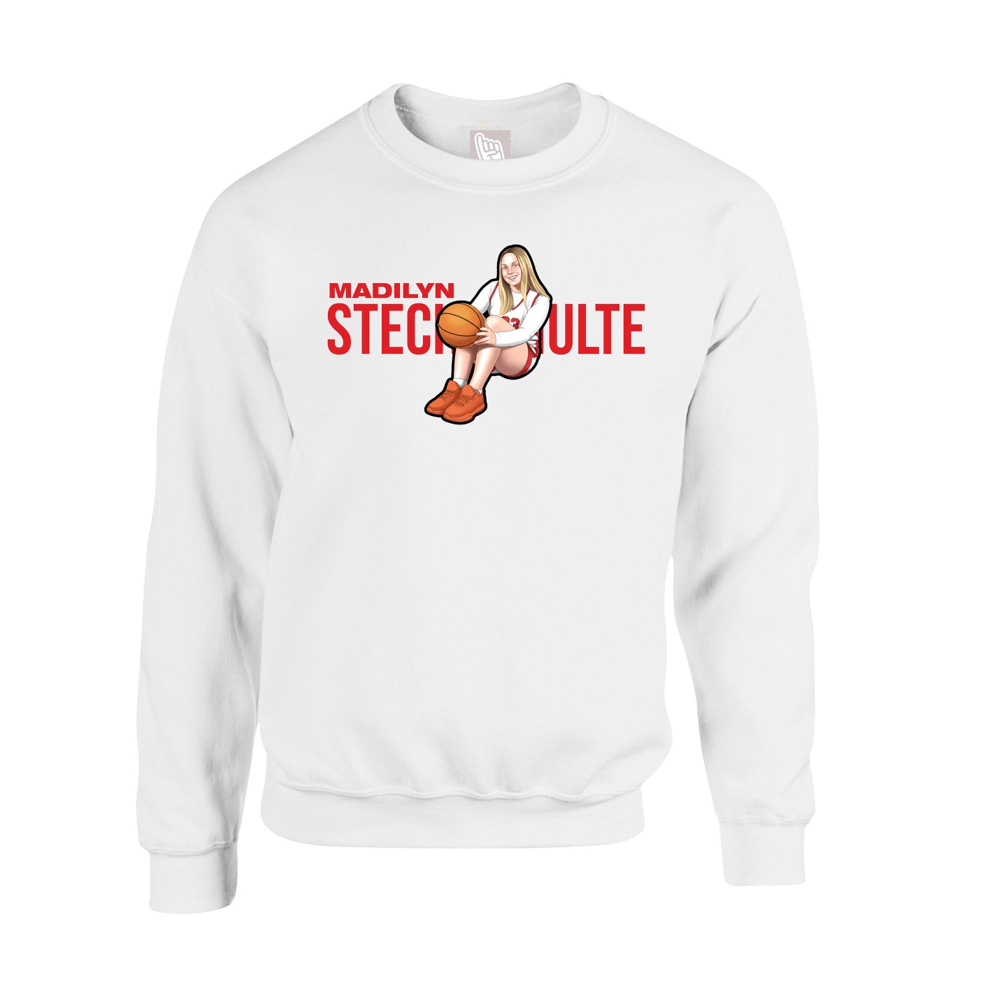 Fleece Crew — Player Name in White