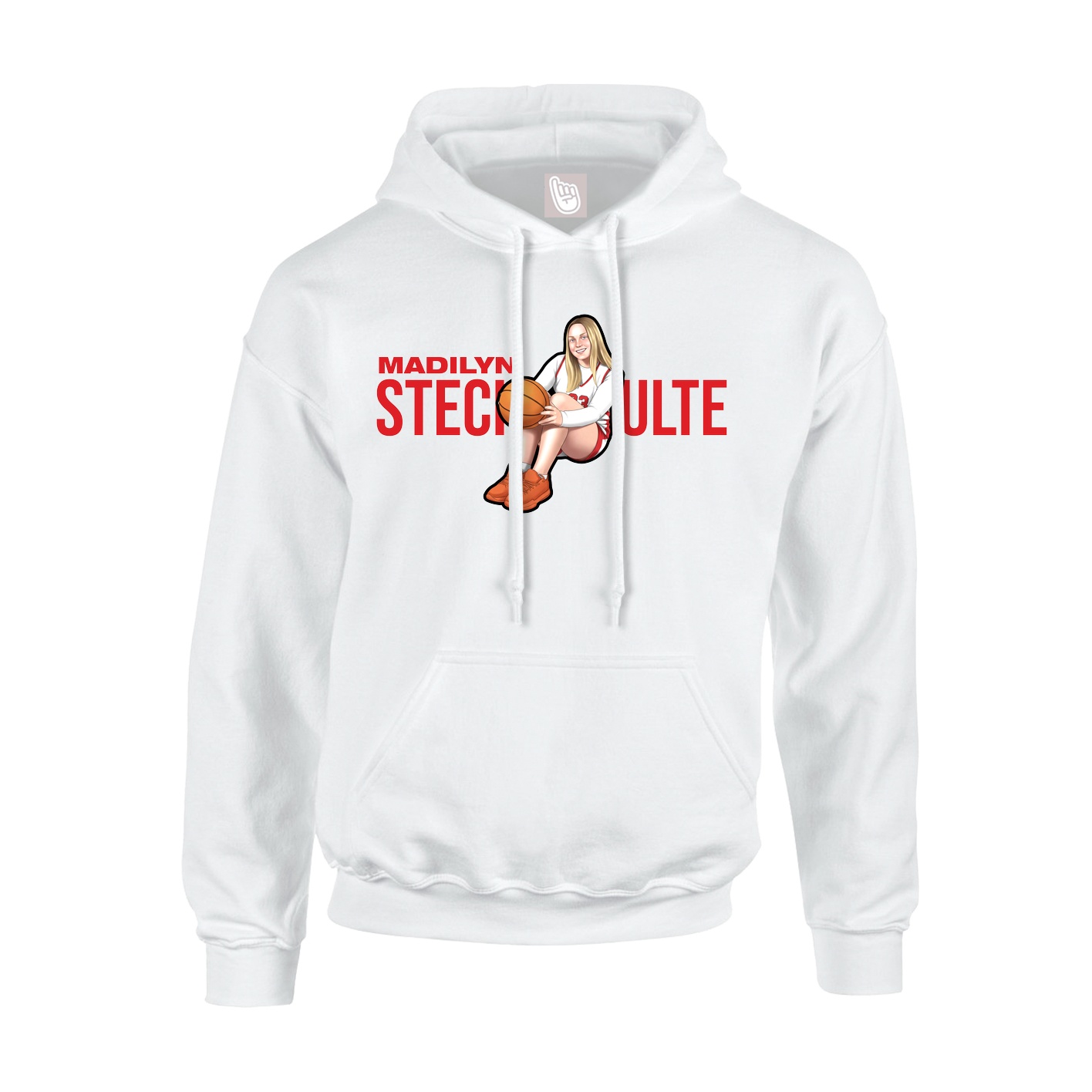 Youth Hoodie — Player Name in White