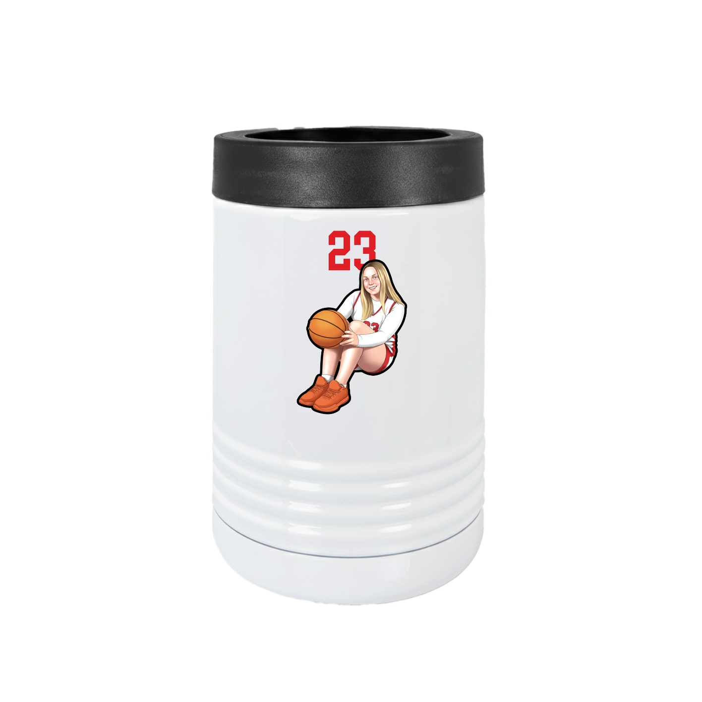 Beverage Holder — Number Top in White