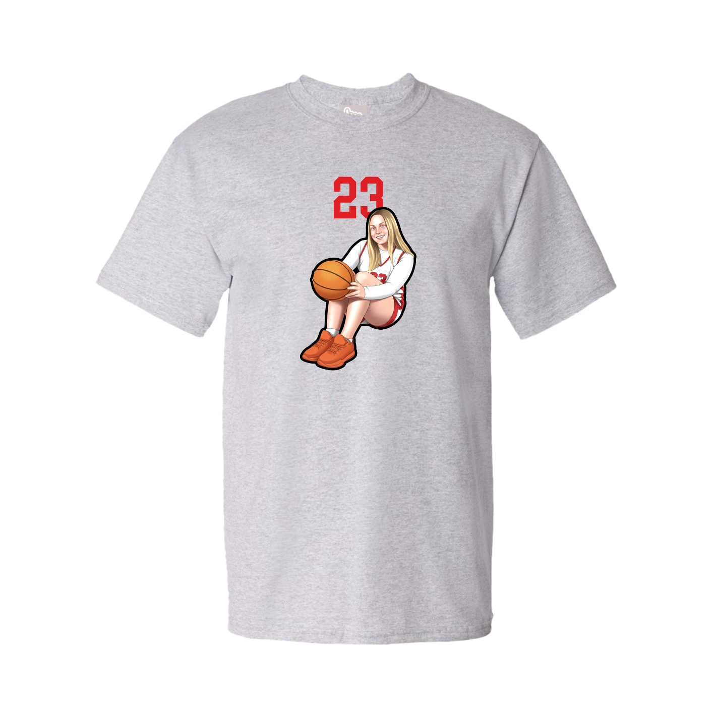 Tee — Number Top in Grey