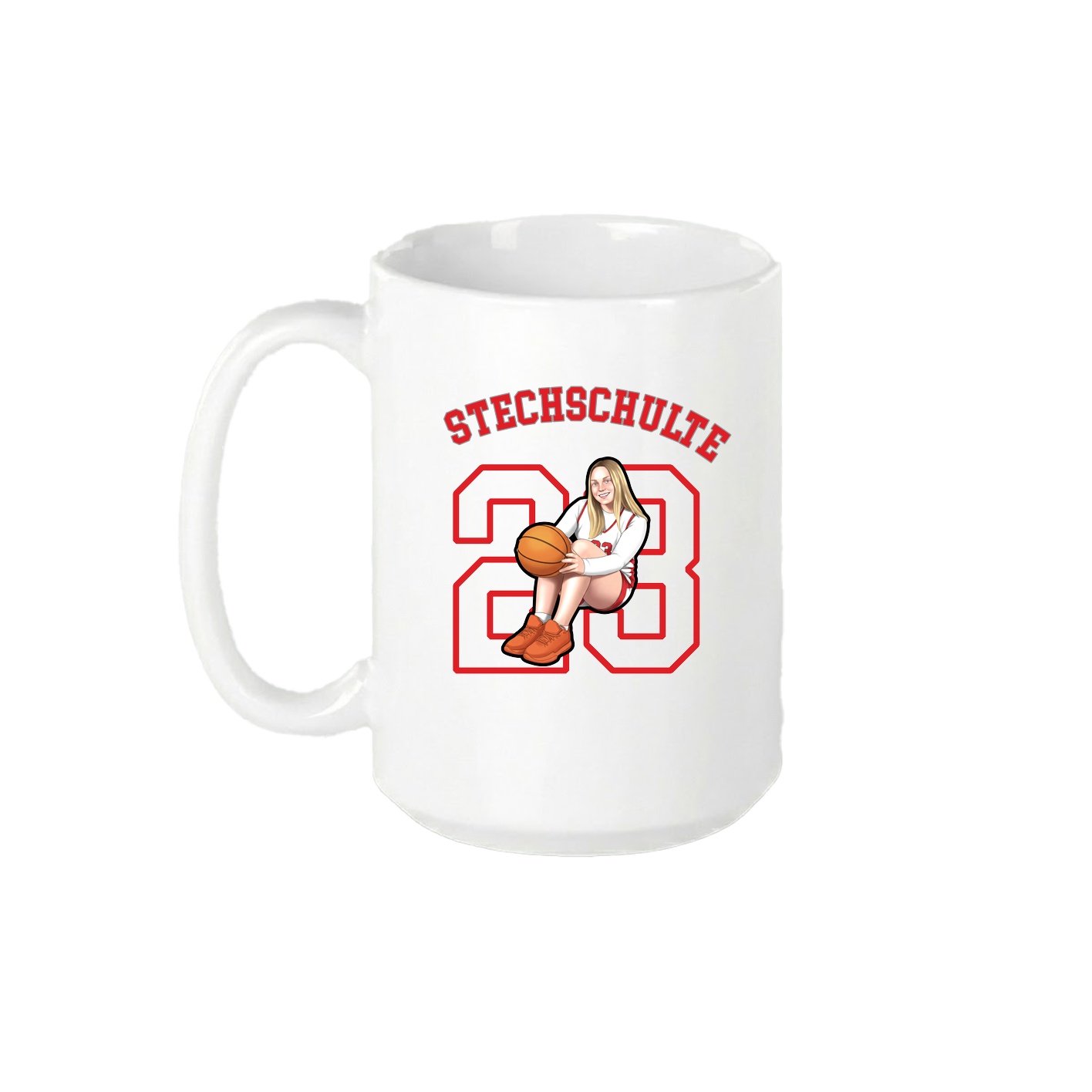 15oz Coffee Mug — Shirsey Arch in White