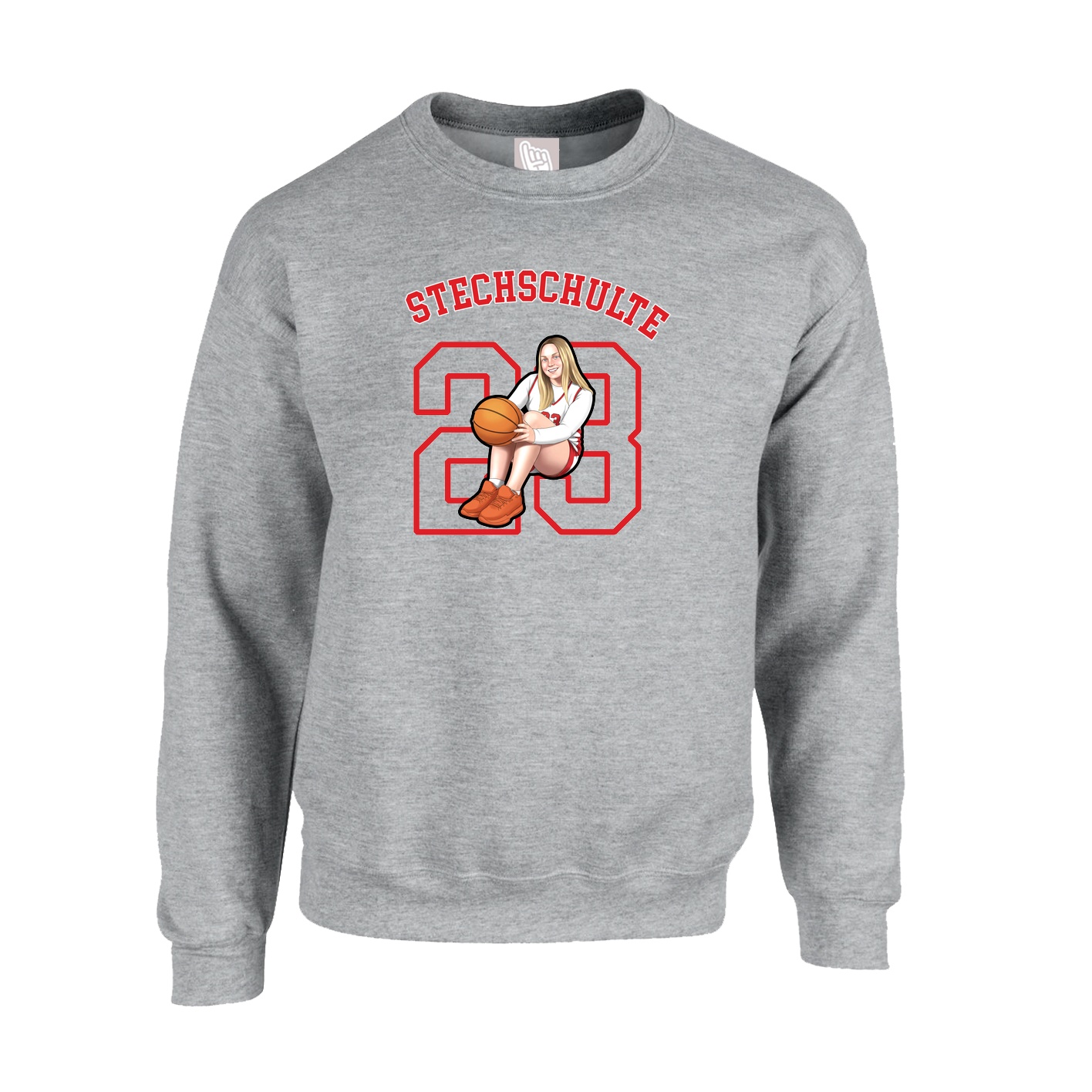 Fleece Crew — Shirsey Arch in Grey