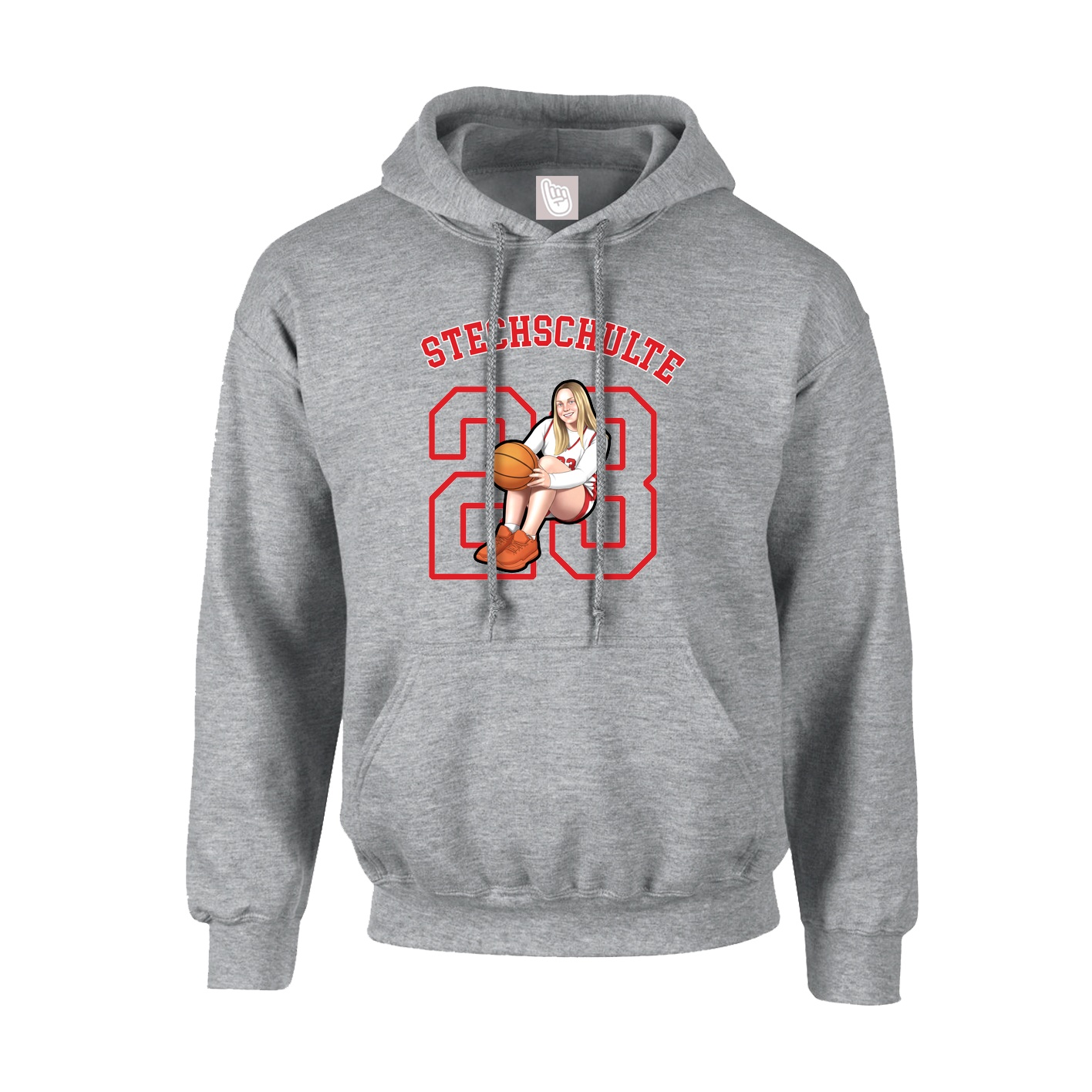 Youth Hoodie — Shirsey Arch in Grey