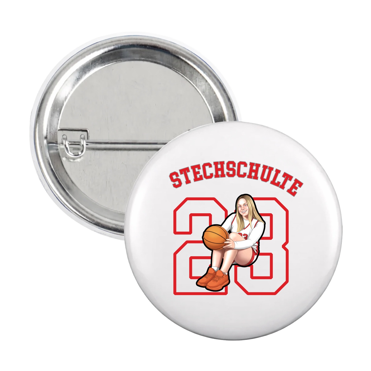 Game Day Button — Shirsey Arch in White