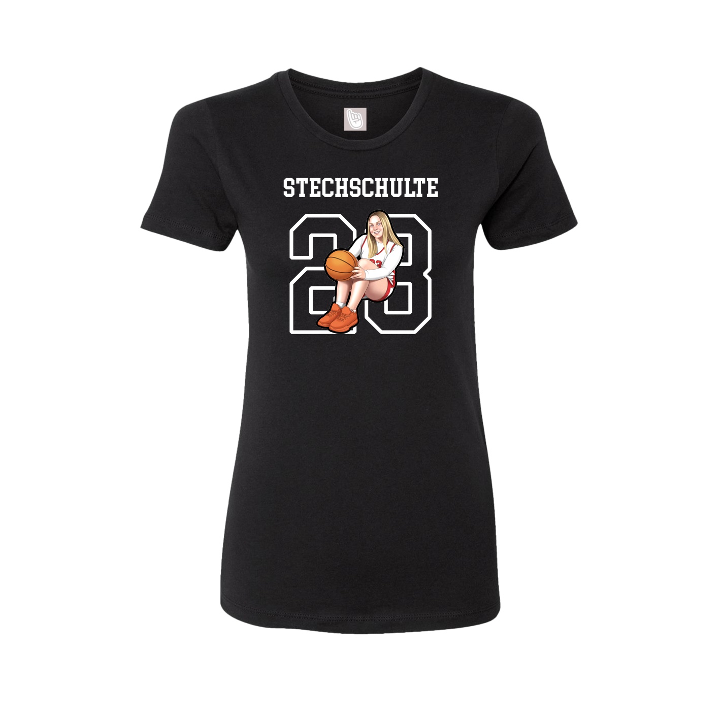 Fitted Women's Tee — Shirsey in Black