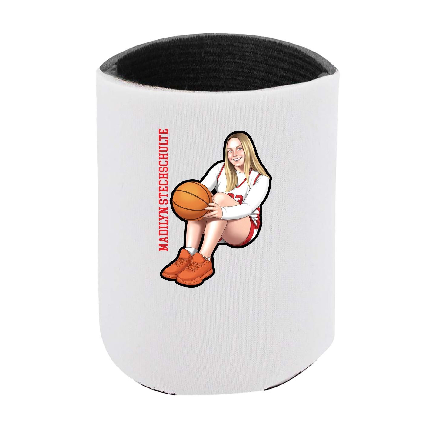 Can Holder — Name Vertical in White
