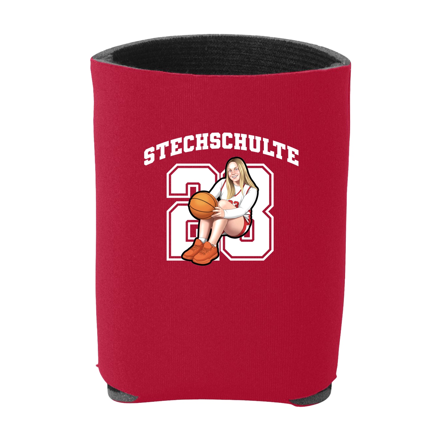 Can Holder — Number in Red