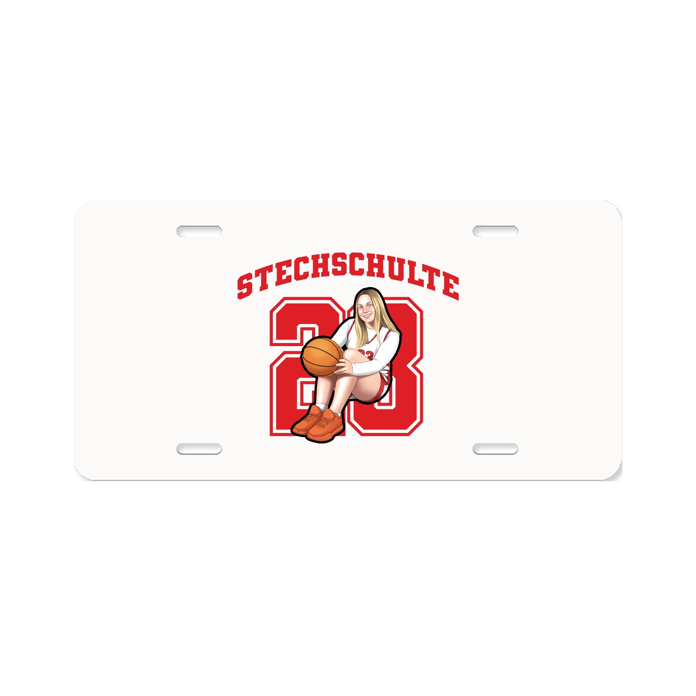License Plate — Number in Classic