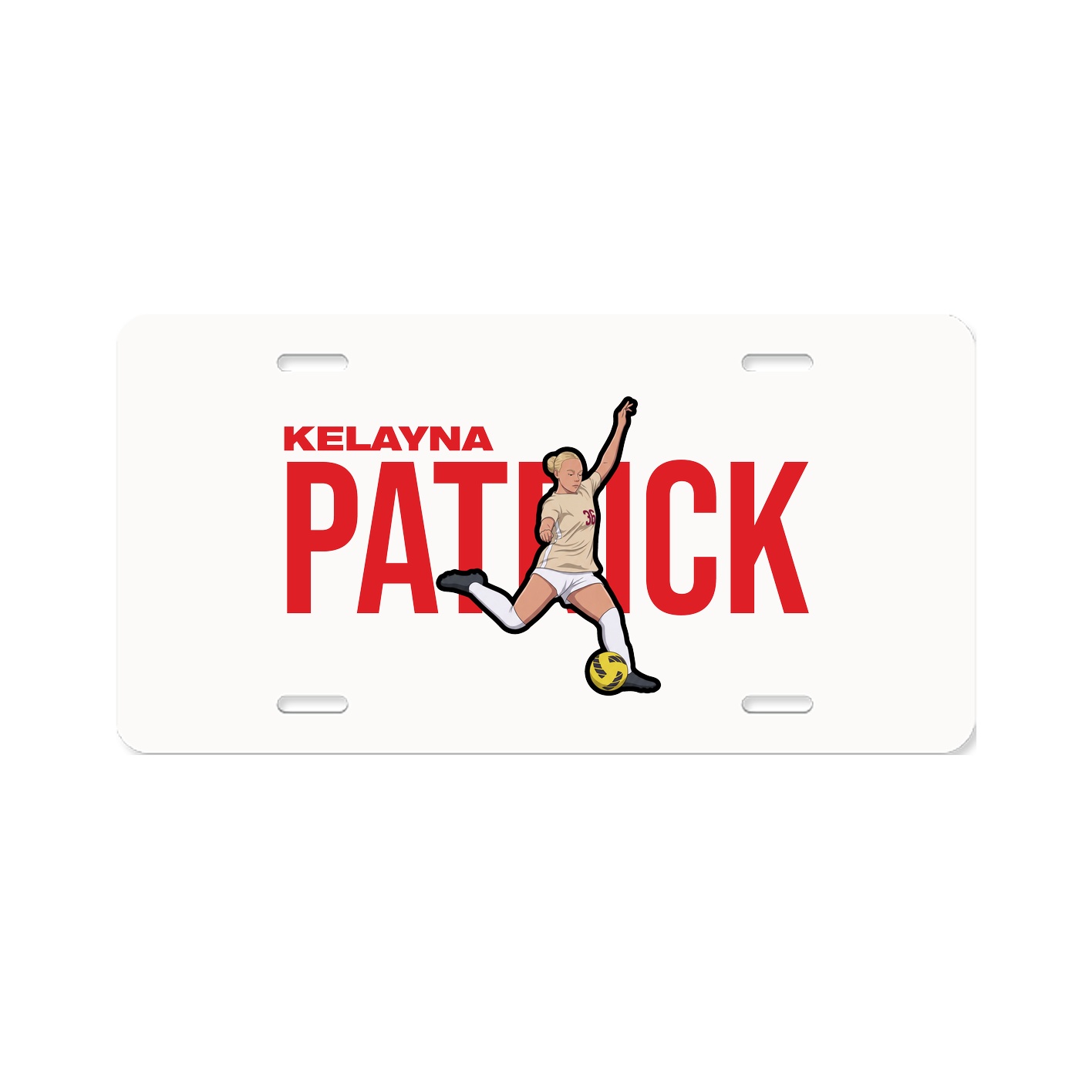 License Plate — Player Name in Classic