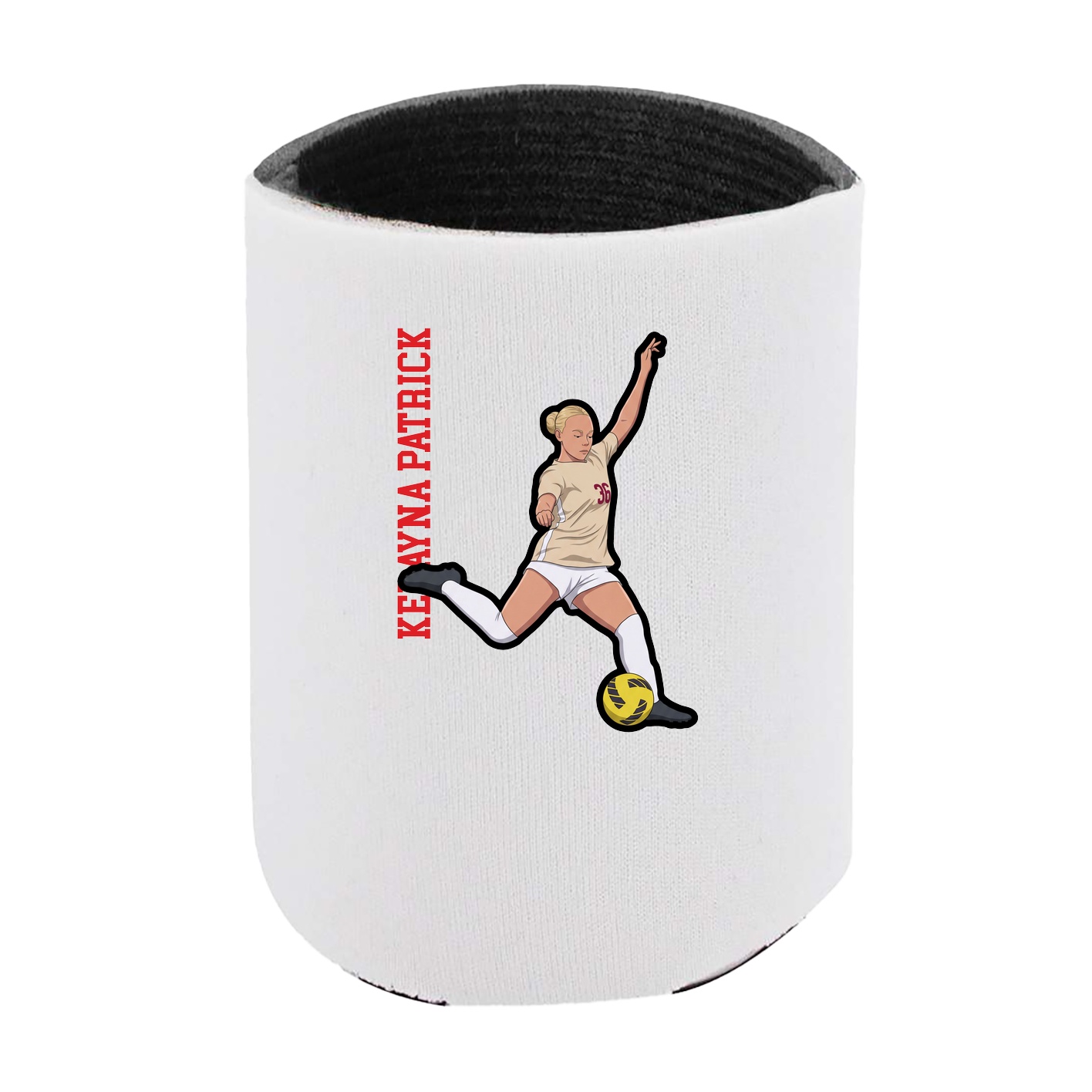 Can Holder — Name Vertical in White