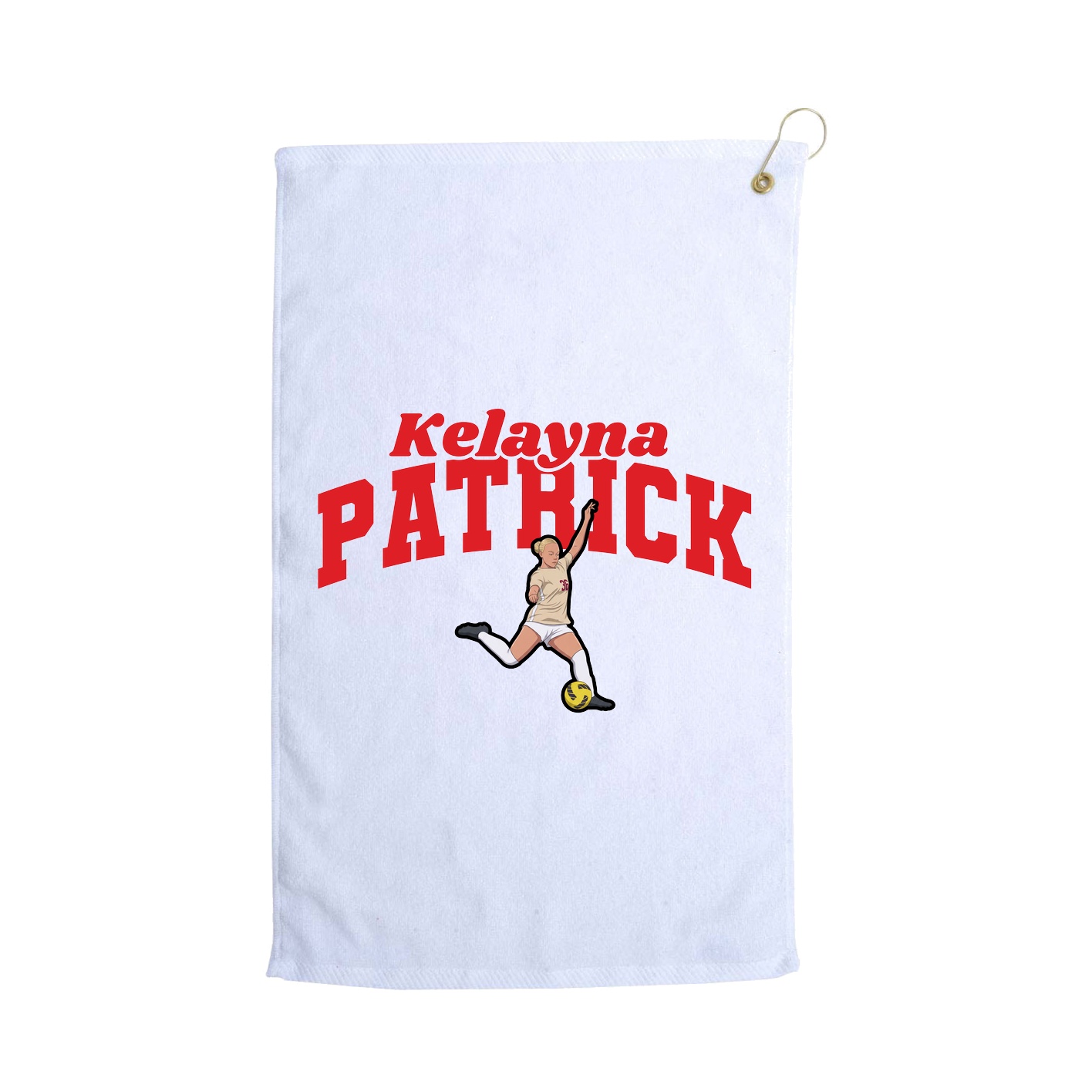 Golf Towel — Signature Arch in White
