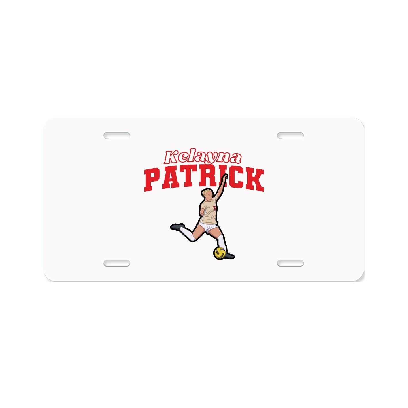 License Plate — Name Arch in Classic