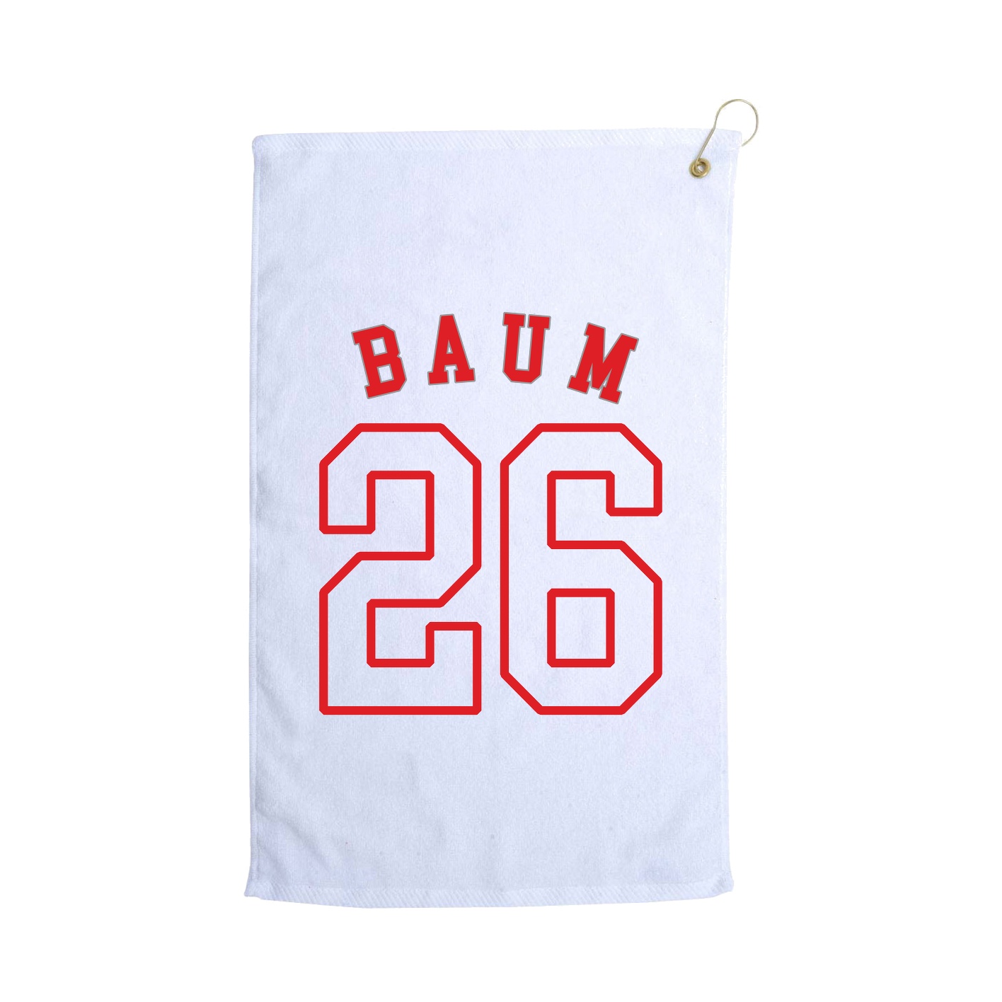 Golf Towel — Shirsey Arch in White