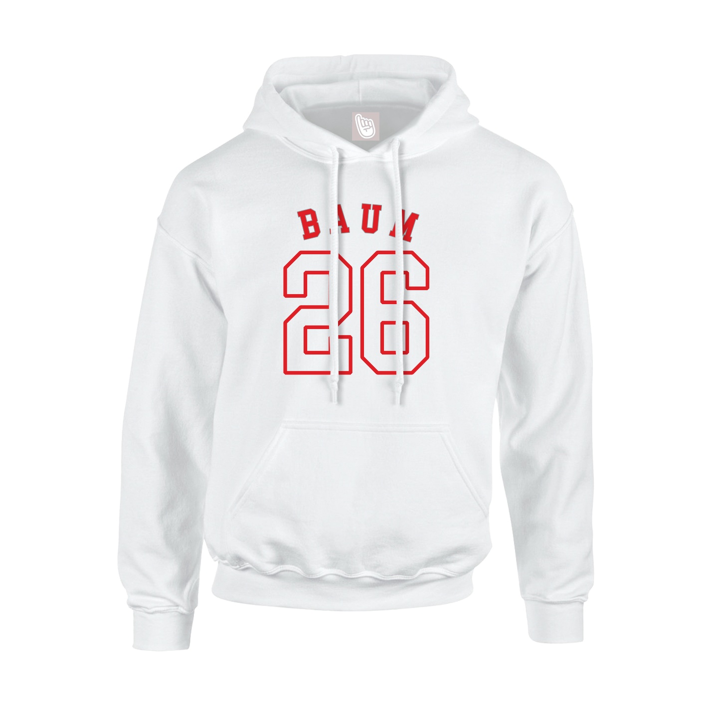 Hoodie — Shirsey Arch in White