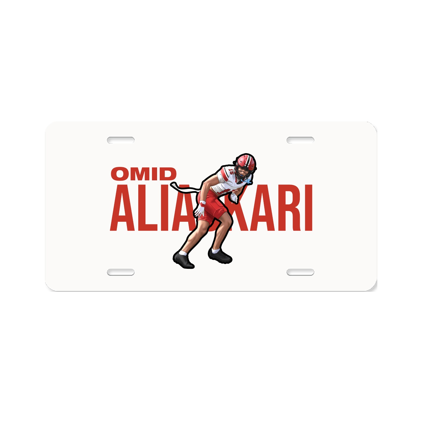 License Plate — Player Name in Classic