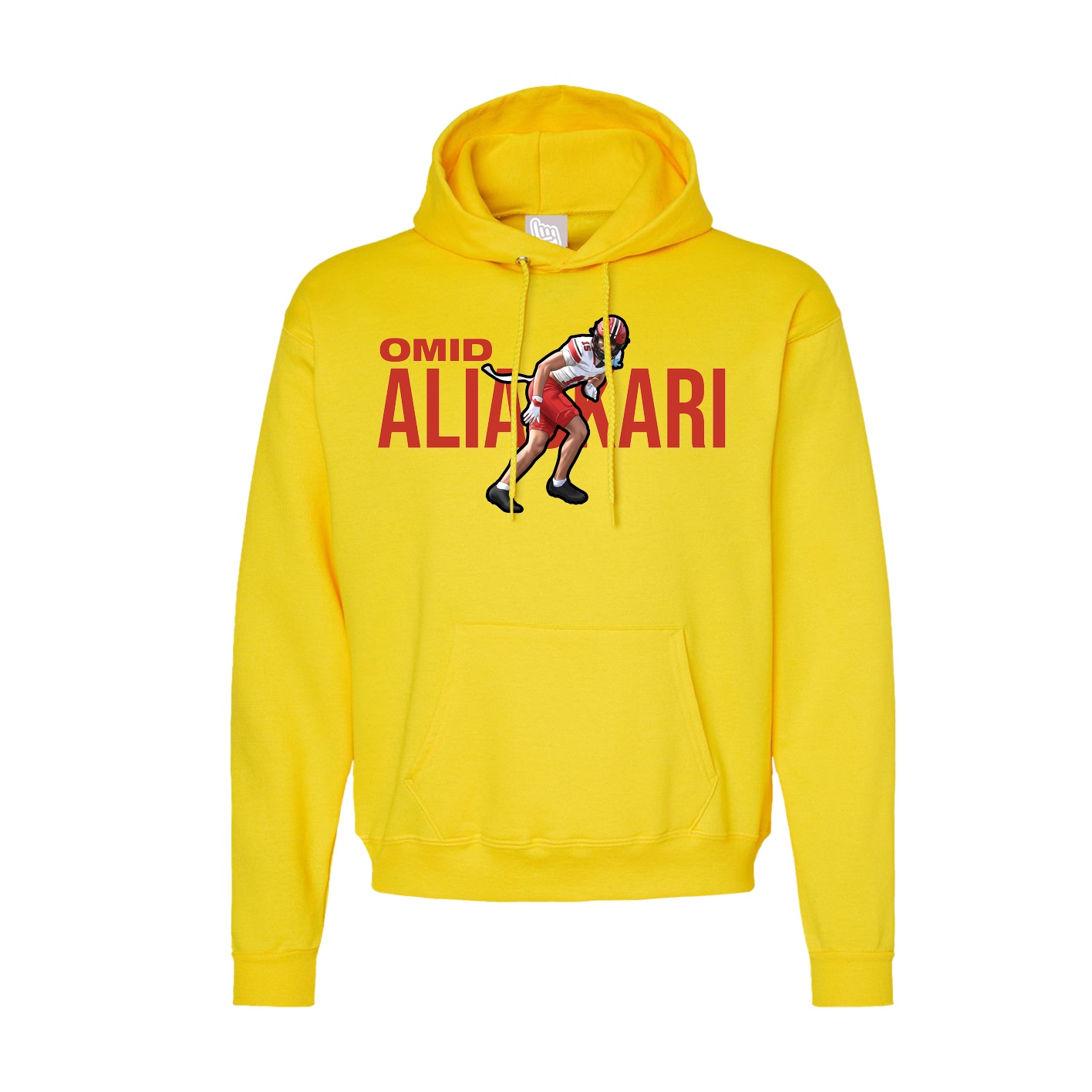 Hoodie — Player Name in Yellow