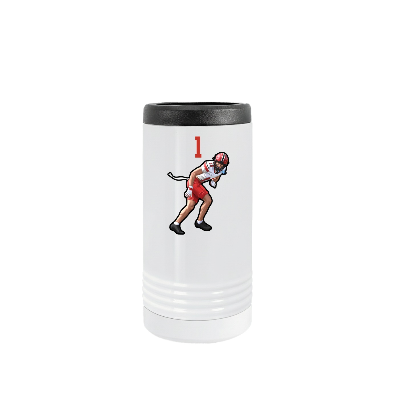 Slim Beverage Holder — Number Top in White