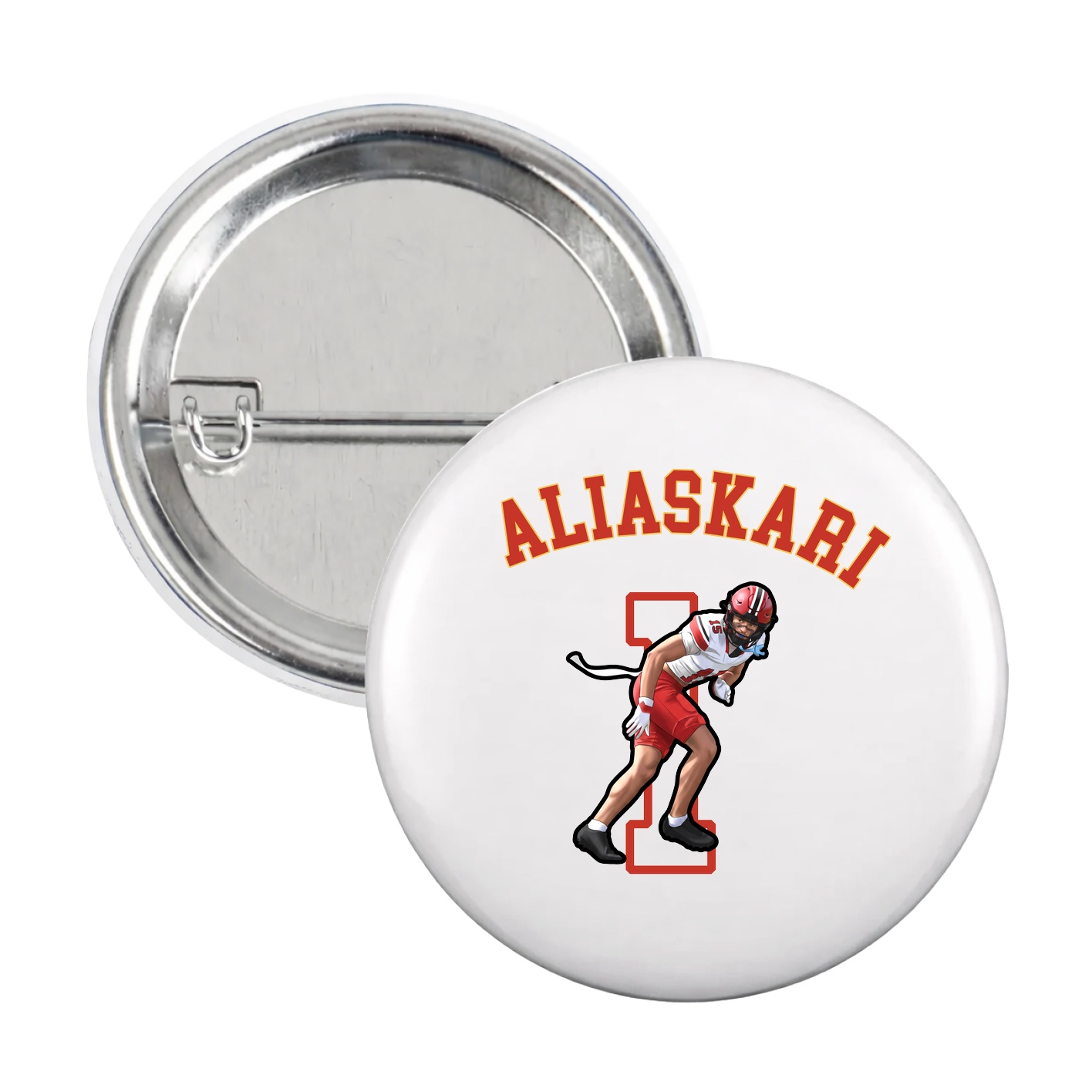 Game Day Button — Shirsey Arch in White