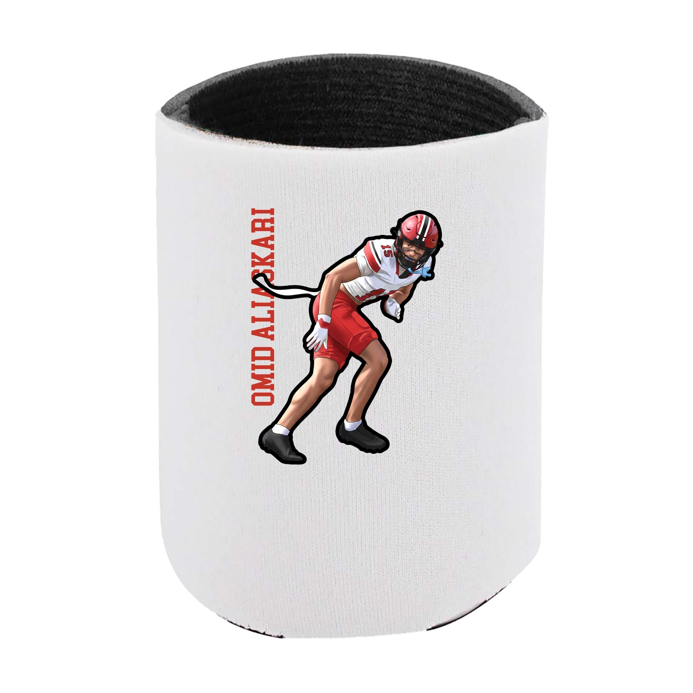 Can Holder — Name Vertical in White