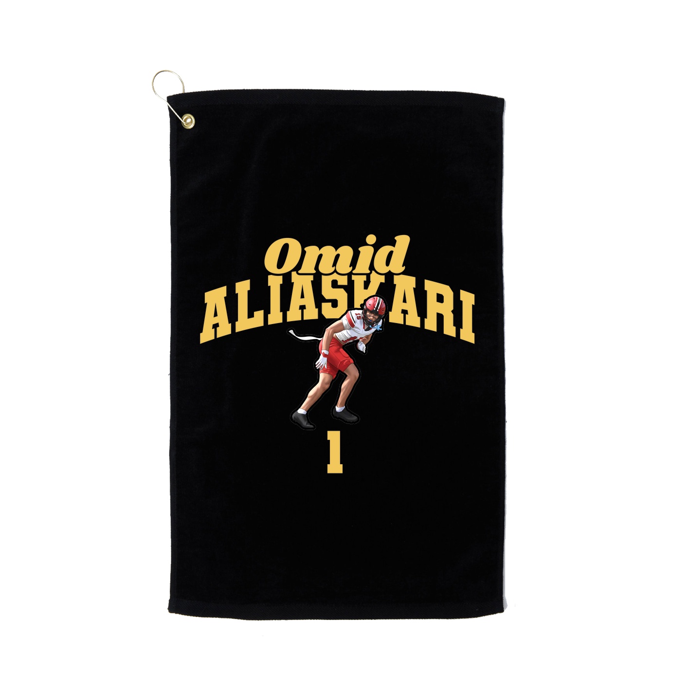 Golf Towel — Signature Arch in Black